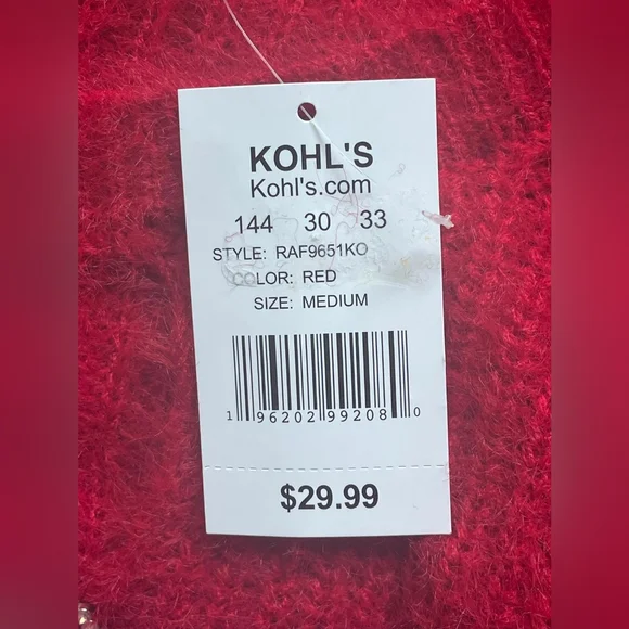 Madden Girl Red Cardigan with Heart Accents - Picture 8 of 8